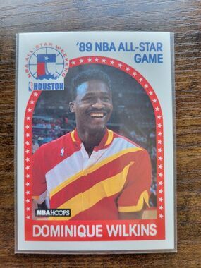 Dominique Wilkins 1989-1990 NBA Hoops #234 - All Star - Atlanta Hawks-Fresh Pull